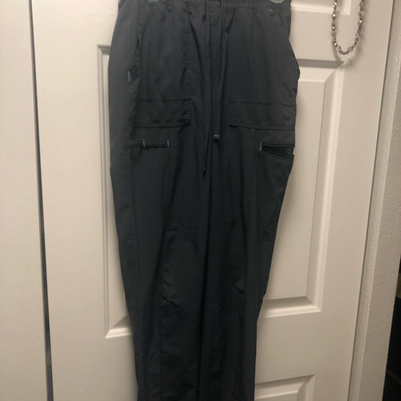 Scrub Star Womens Gray Thread Drawstring Cargo Medical Pockets Pants Size XS - Picture 9 of 15